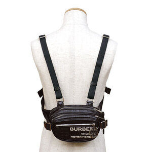 Burberry Horseferry Cannon Belt Bag Backpack Body Belt Crossbody Black